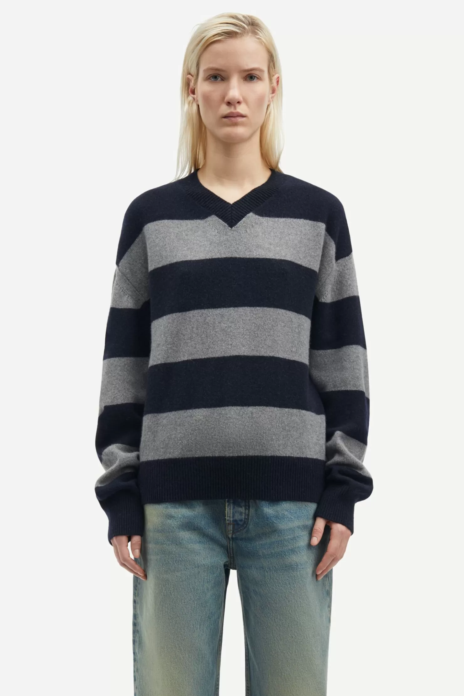 Women Samsøe Samsøe SABIRGITTE V-NECK SWEATER 15356