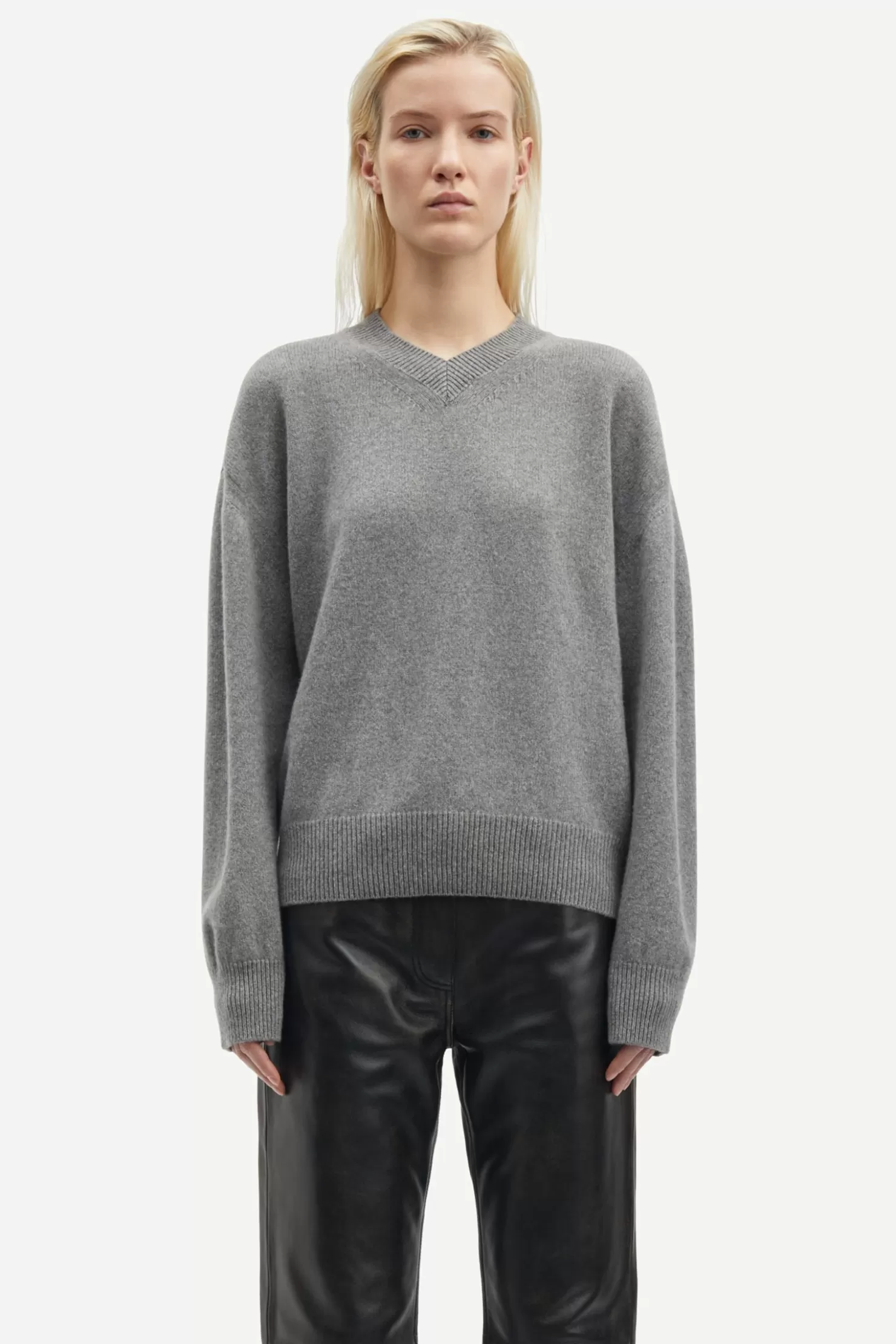 Women Samsøe Samsøe SABIRGITTE V-NECK SWEATER 15356