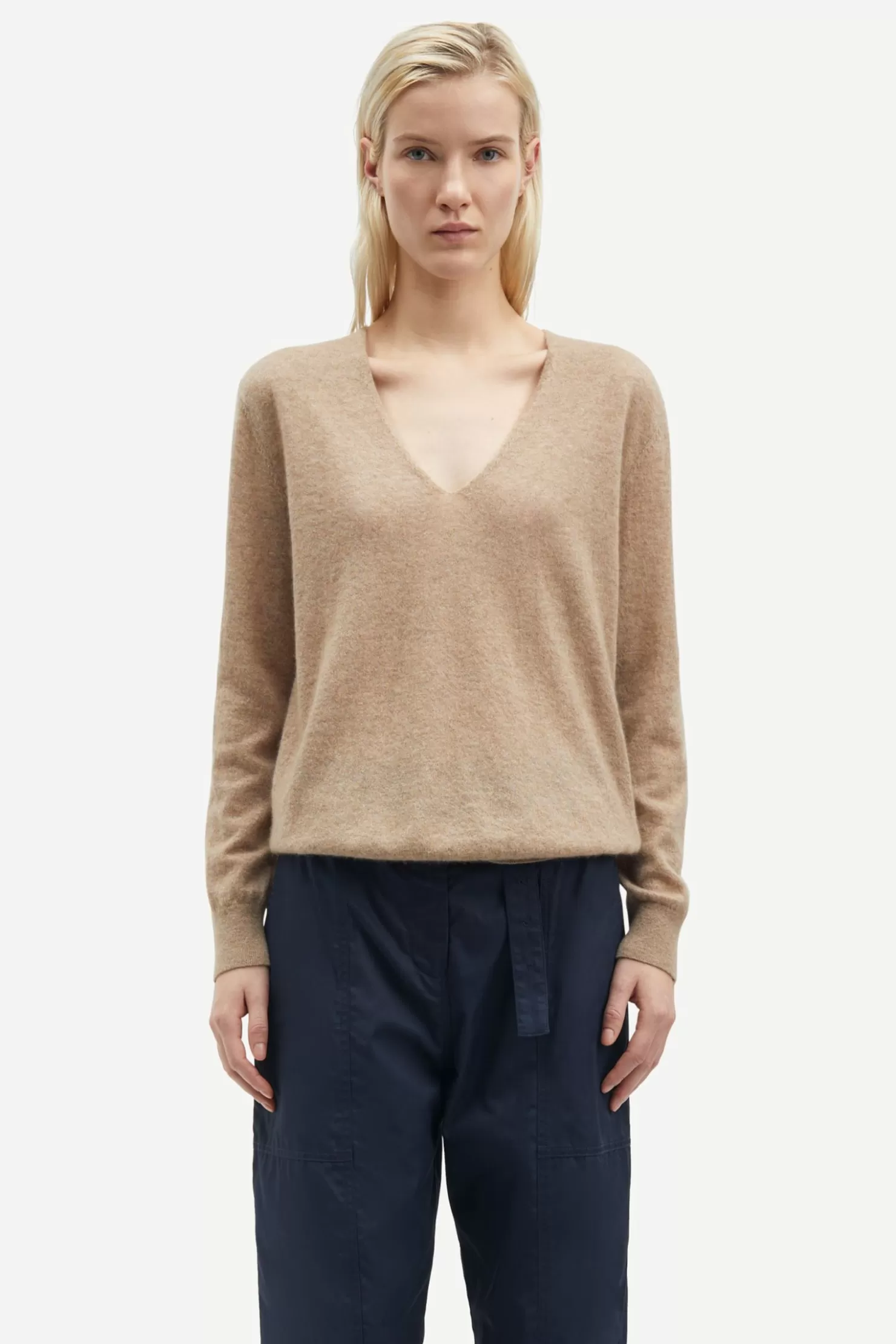 Women Samsøe Samsøe SALOREA V-NECK SWEATER 15336