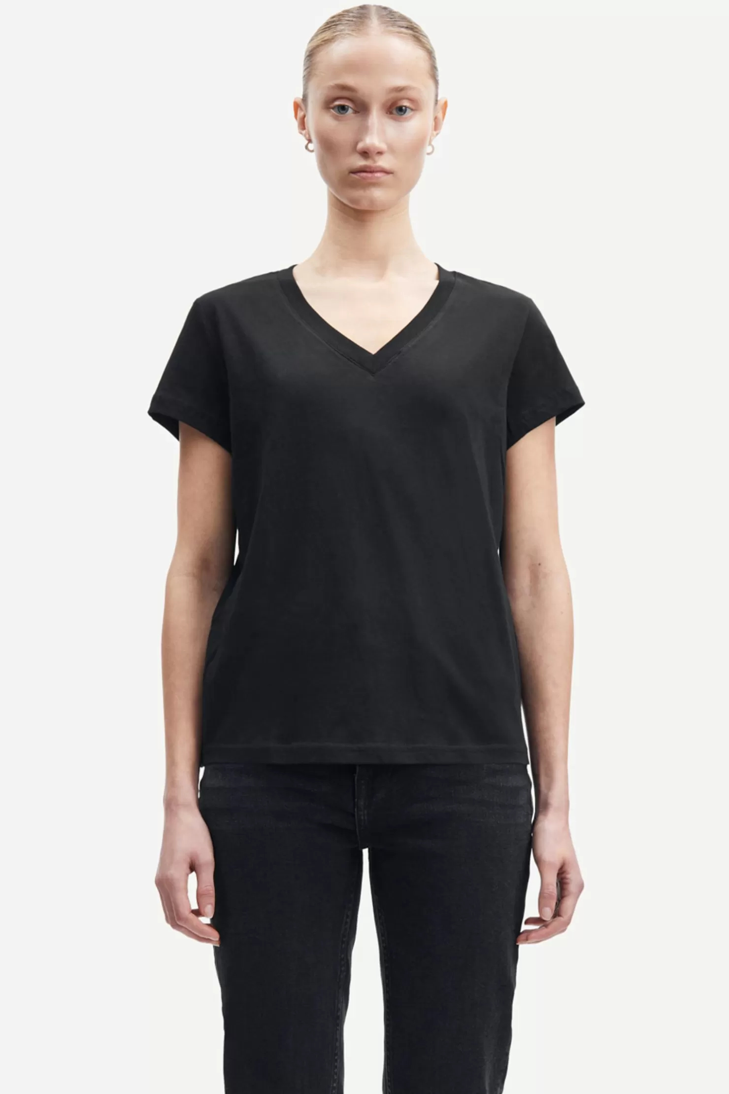 Women Samsøe Samsøe SOLLY V-N T-SHIRT 205