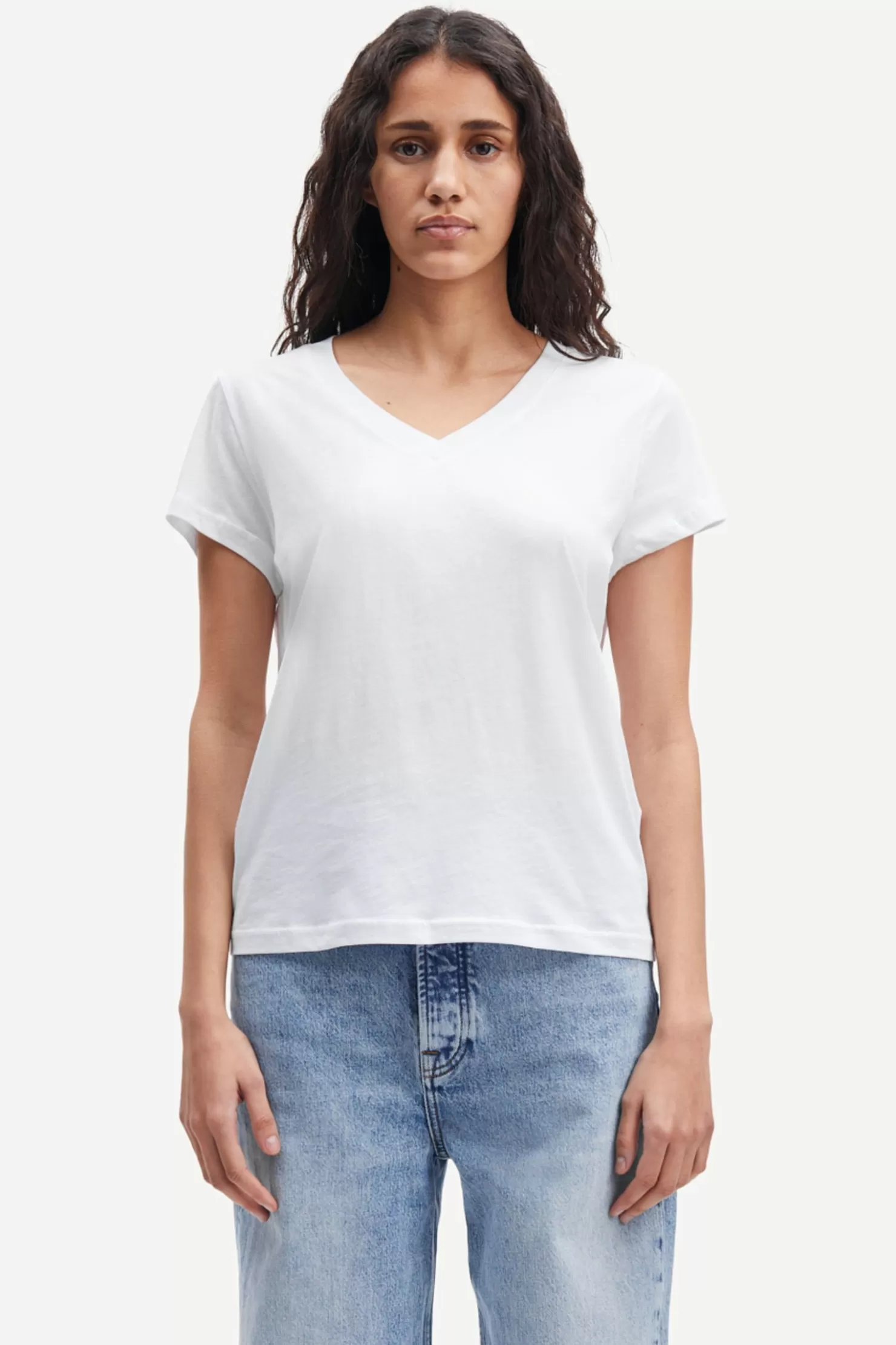 Women Samsøe Samsøe SOLLY V-N T-SHIRT 205